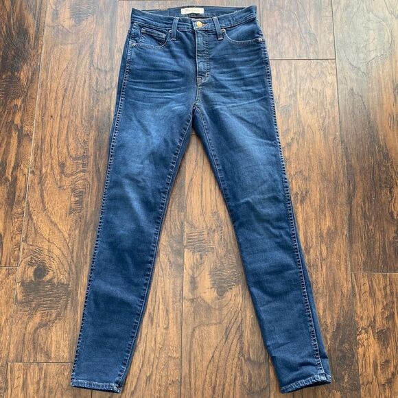 Madewell Denim - Madewell high rise skinny jeans size 28 in EUC dark wash